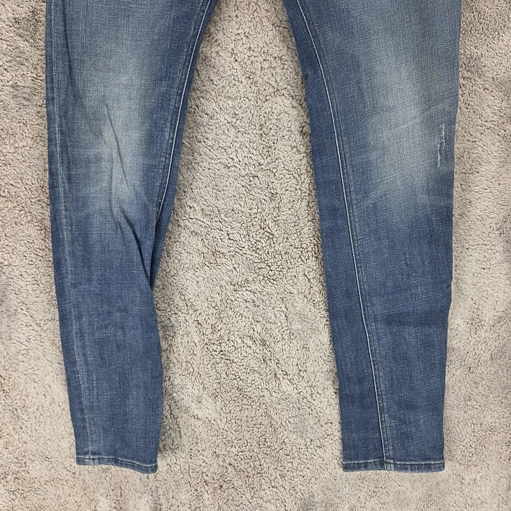 Diesel Jeans Mens 28x30 Blue Sleenker Slim Skinny Button Fly Stretch Denim 084UI